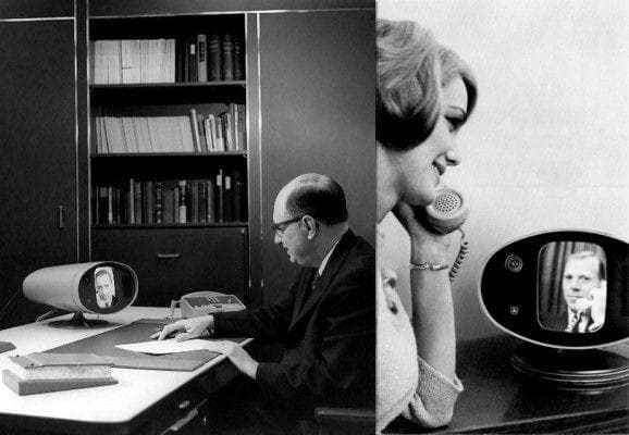 An early advertisement image for video calling. Image from PC World Australia.