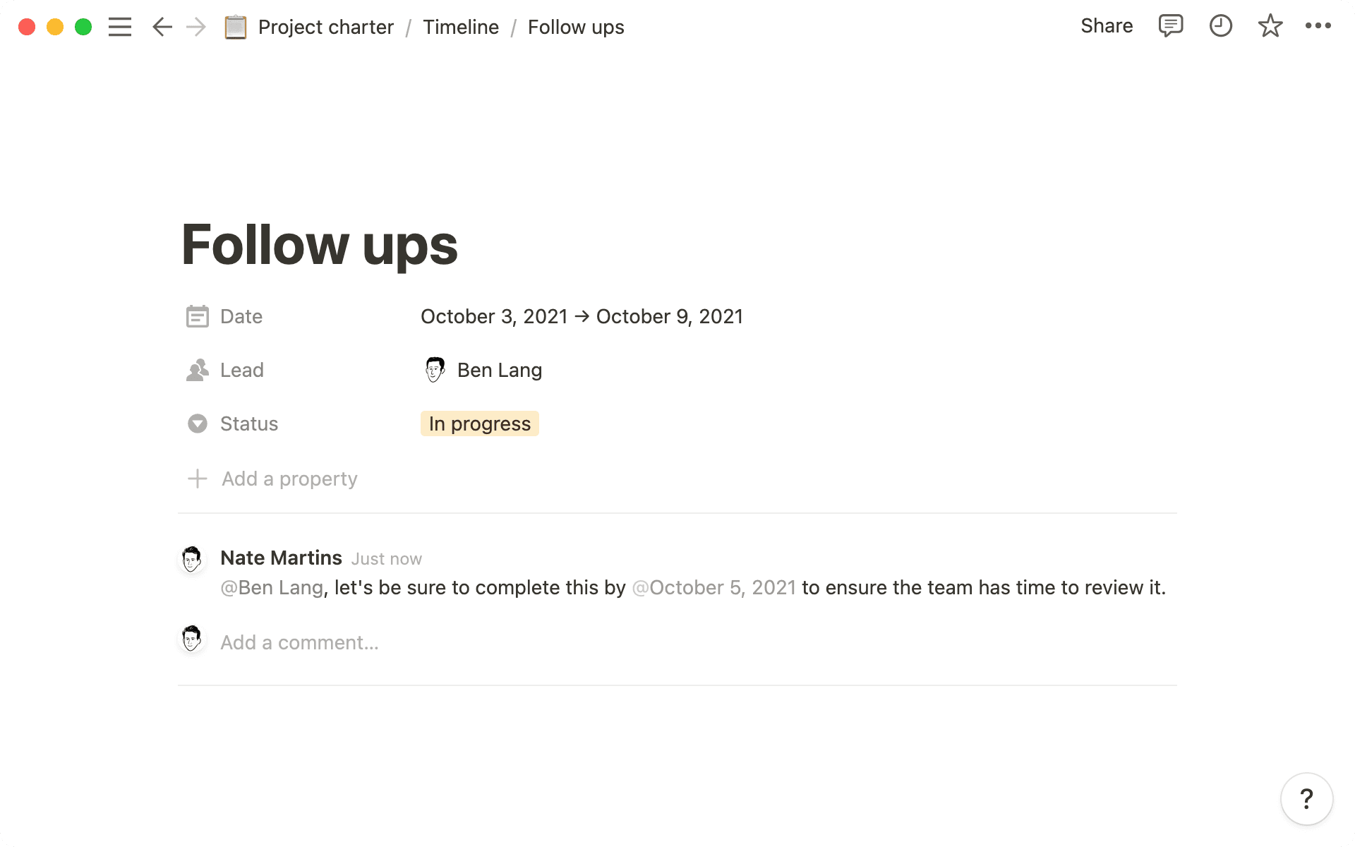 Set deadlines for teammates to prevent scope creep.