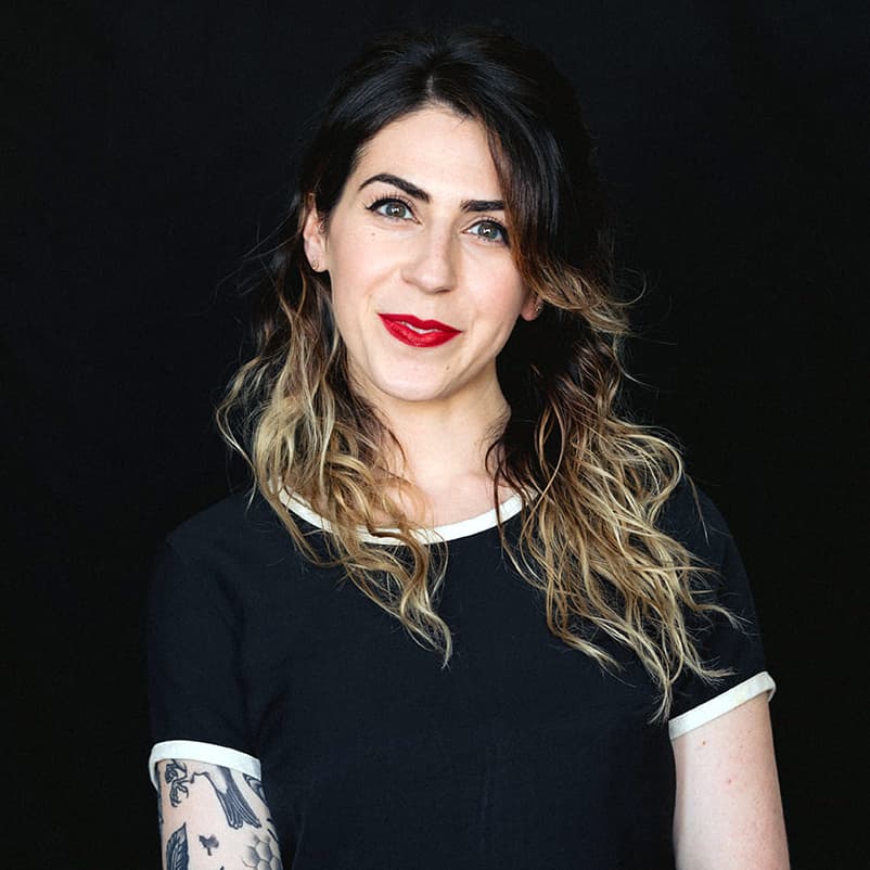 Sarah Jutras, the owner of Huzzah Studio and Freelance for Life.