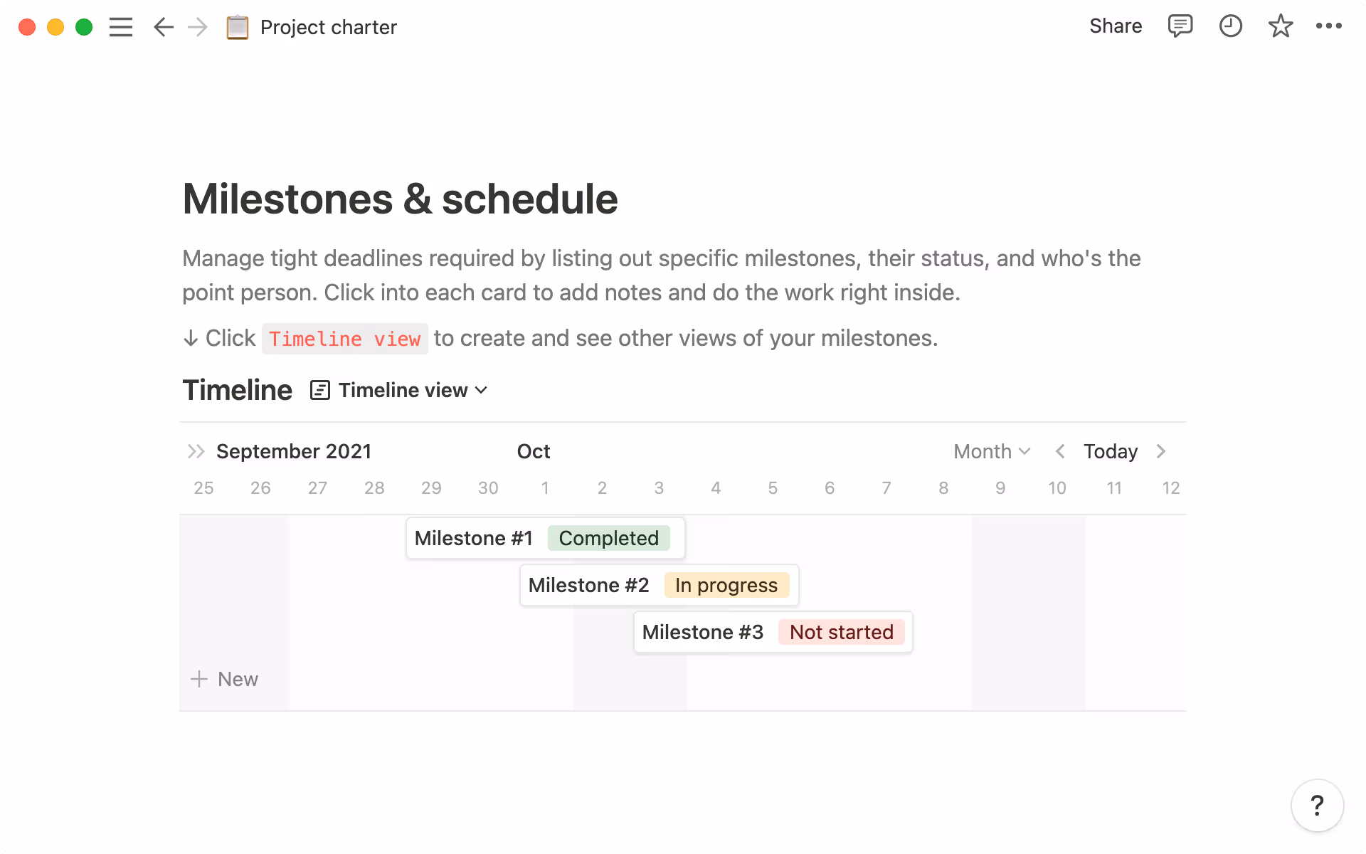 Project charter template hero