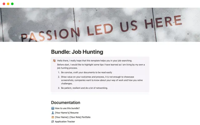 Bundle: Job Hunting
